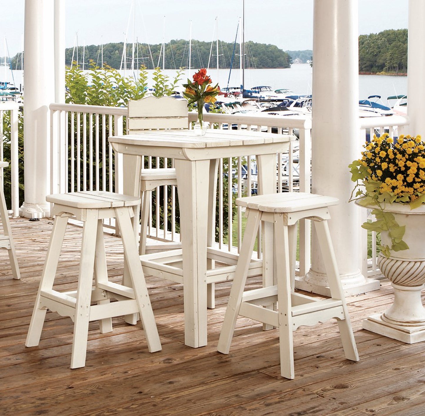 Companion Outdoor Bar Stool With Back