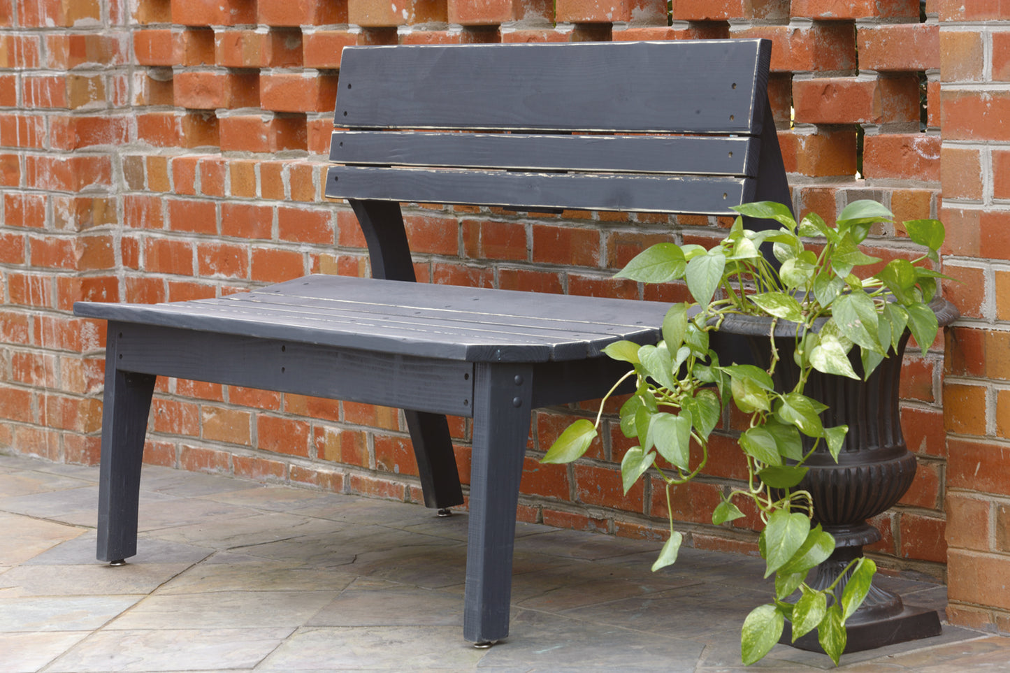 Behren's Two Seat Bench With Back