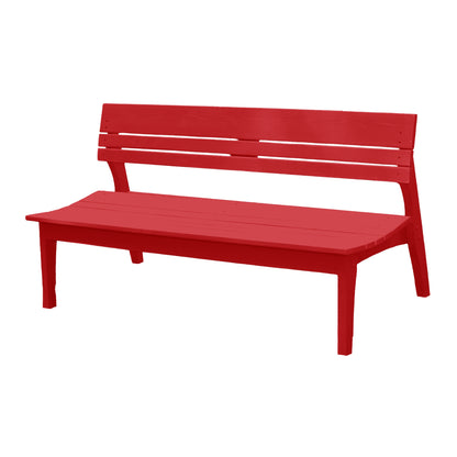 Behrens Four Seat Bench With Back