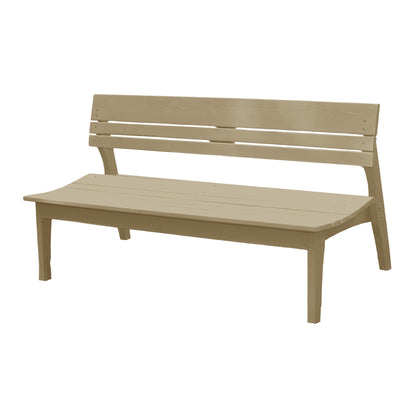 Behrens Four Seat Bench With Back