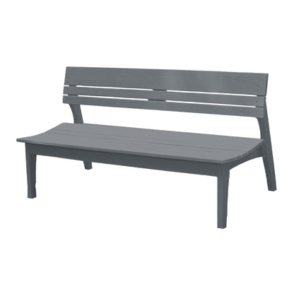 Behrens Four Seat Bench With Back