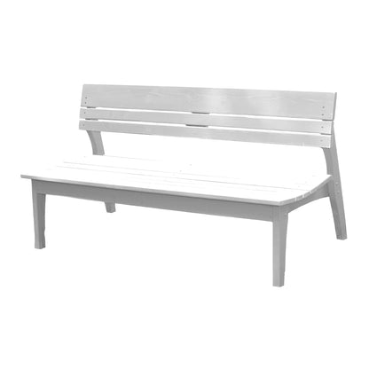 Behrens Four Seat Bench With Back